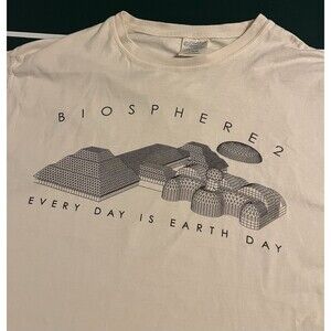 VINTAGE 1994 Biosphere 2 Earth Day T-Shirt MEDIUM Biodome Science Space Arizona